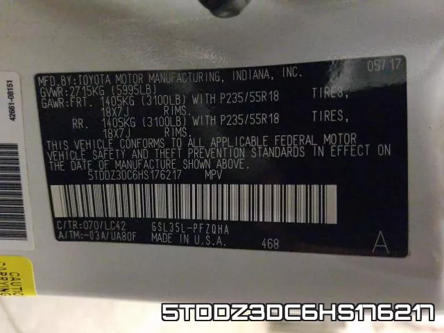5TDDZ3DC6HS176217