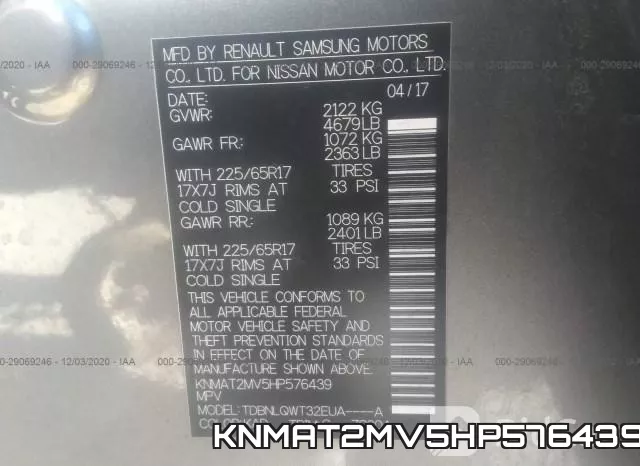 KNMAT2MV5HP576439