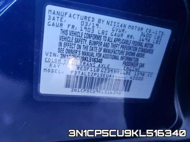 3N1CP5CU9KL516340