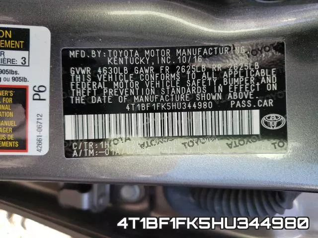 4T1BF1FK5HU344980