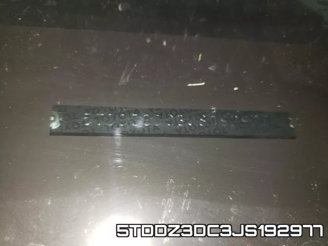 5TDDZ3DC3JS192977