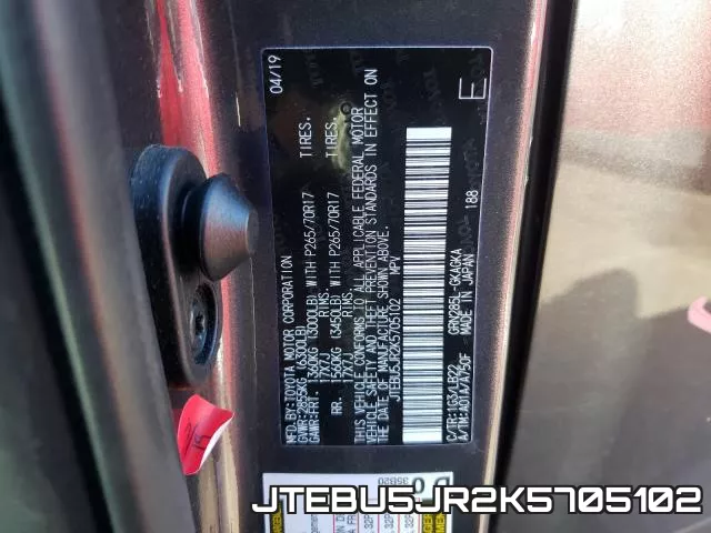 JTEBU5JR2K5705102