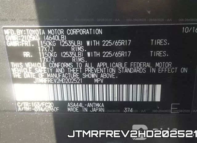 JTMRFREV2HD202521