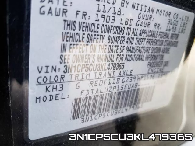 3N1CP5CU3KL479365