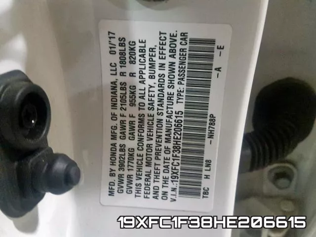 19XFC1F38HE206615