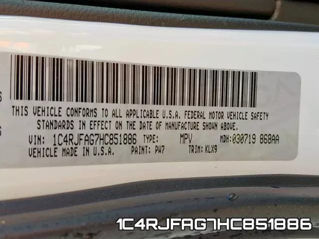 1C4RJFAG7HC851886