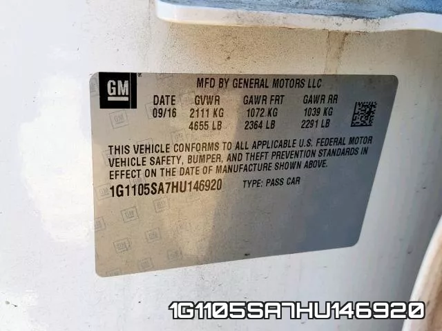 1G1105SA7HU146920