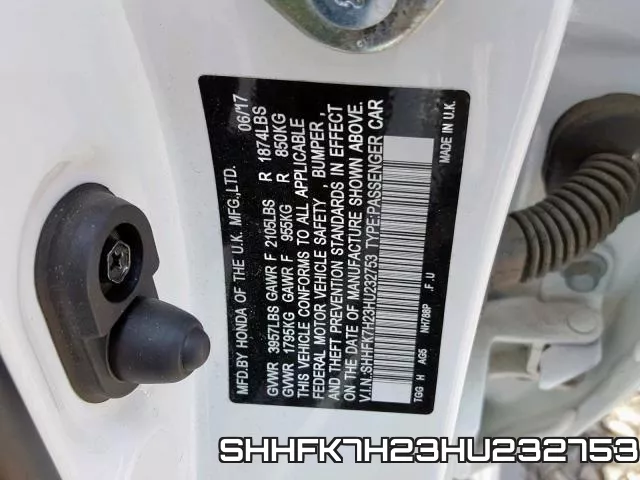SHHFK7H23HU232753
