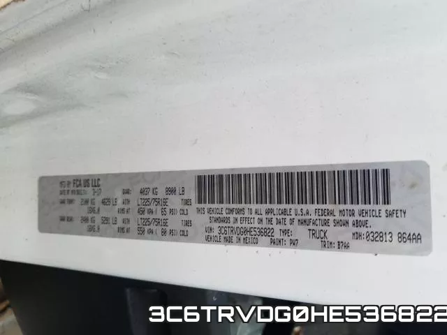 3C6TRVDG0HE536822