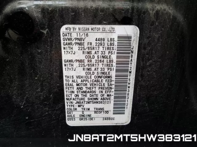 JN8AT2MT5HW383121