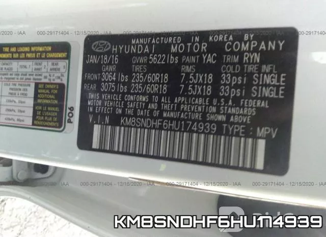 KM8SNDHF6HU174939