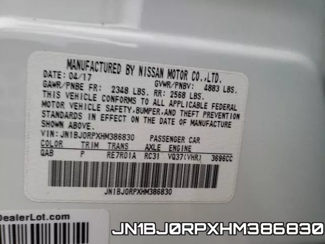 JN1BJ0RPXHM386830