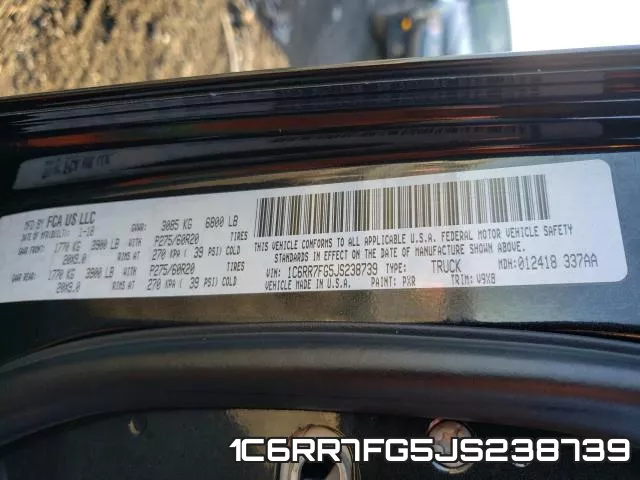 1C6RR7FG5JS238739