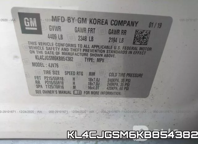 KL4CJGSM6KB854382