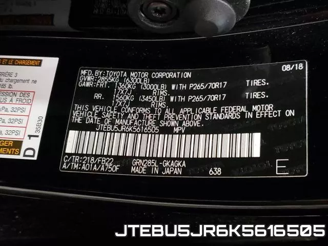 JTEBU5JR6K5616505