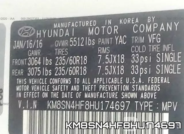 KM8SN4HF8HU174697