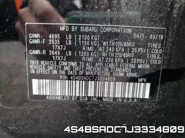 4S4BSADC7J3334809
