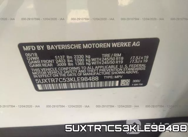 5UXTR7C53KLE98488