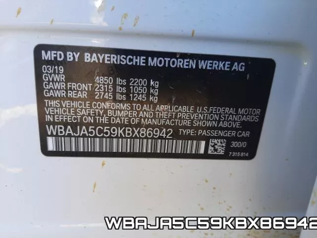 WBAJA5C59KBX86942