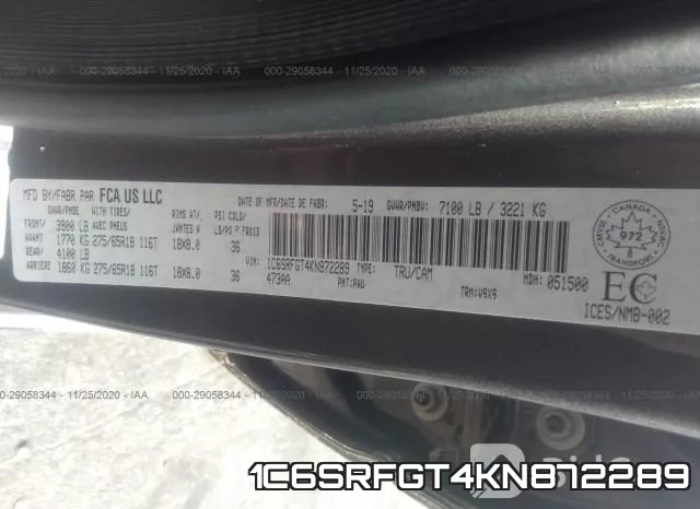 1C6SRFGT4KN872289