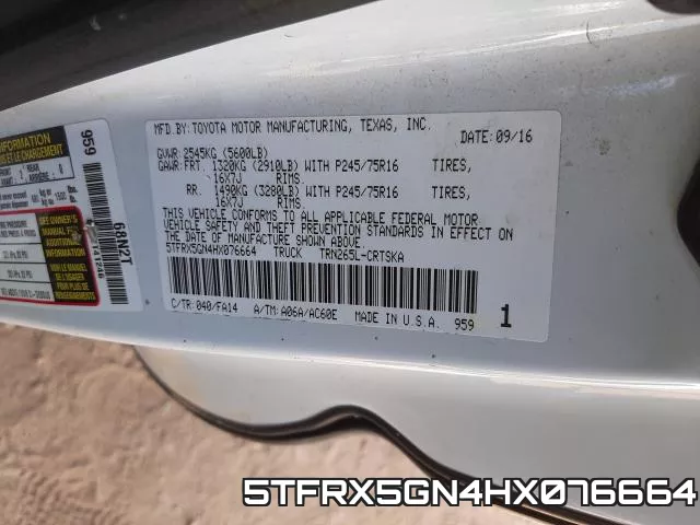5TFRX5GN4HX076664