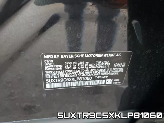 5UXTR9C5XKLP81060