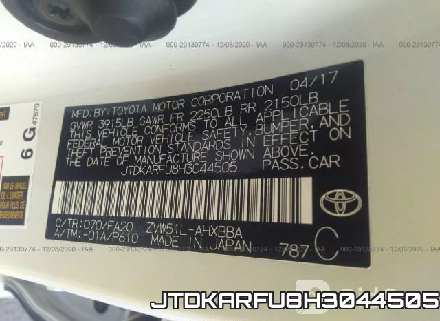 JTDKARFU8H3044505