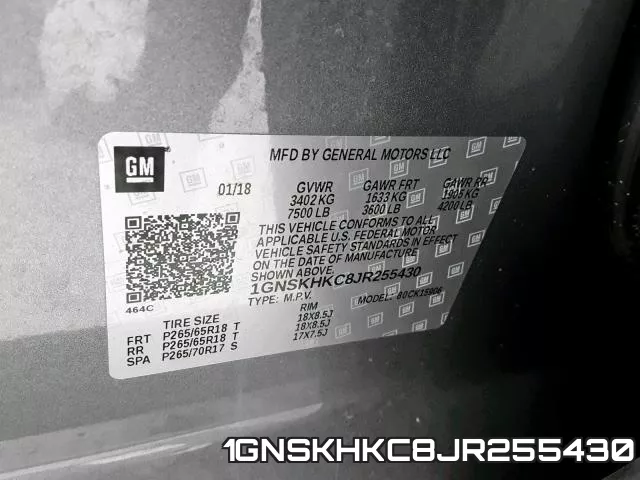 1GNSKHKC8JR255430