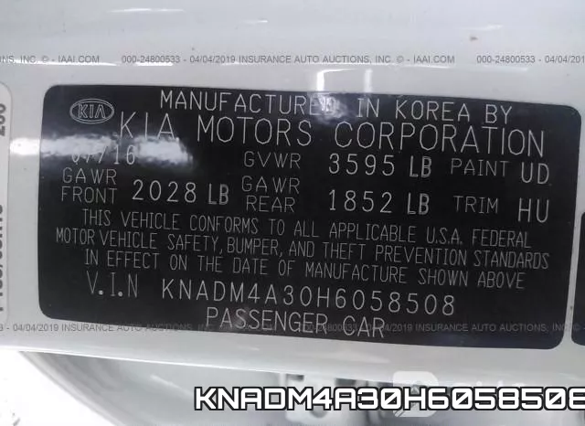 KNADM4A30H6058508