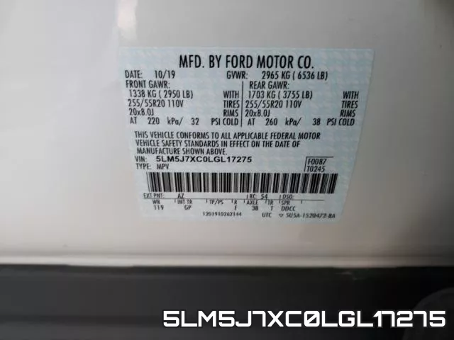 5LM5J7XC0LGL17275