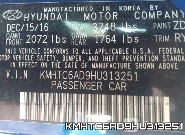 KMHTC6AD9HU313251