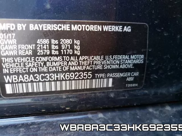 WBA8A3C33HK692355