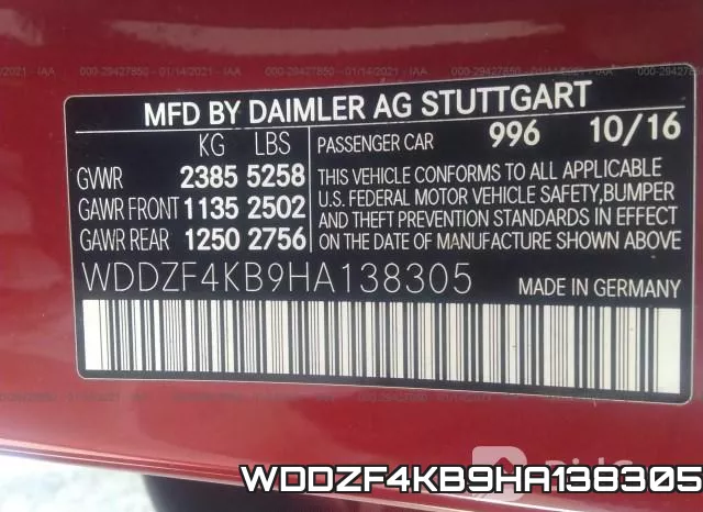 WDDZF4KB9HA138305