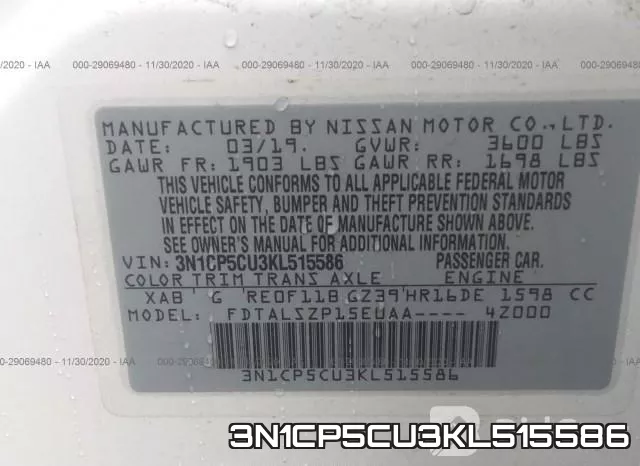 3N1CP5CU3KL515586