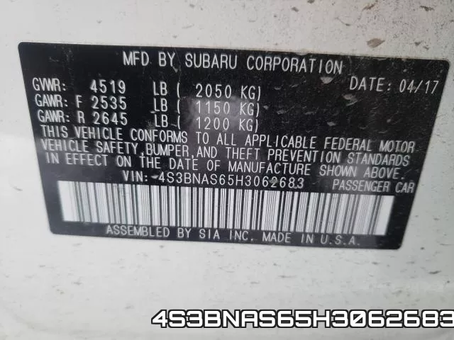 4S3BNAS65H3062683