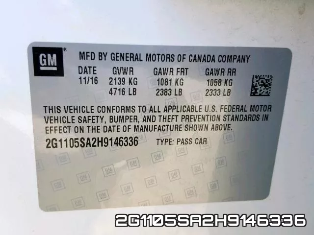 2G1105SA2H9146336