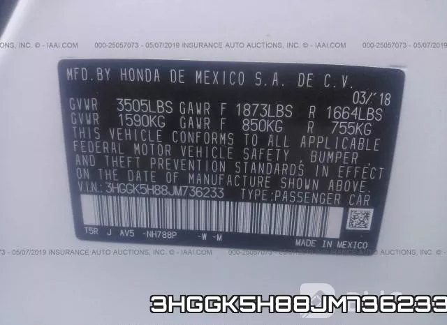 3HGGK5H88JM736233