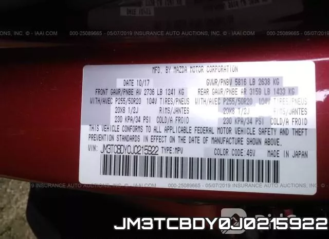 JM3TCBDY0J0215922