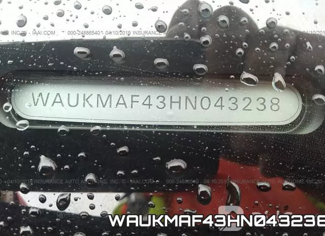 WAUKMAF43HN043238