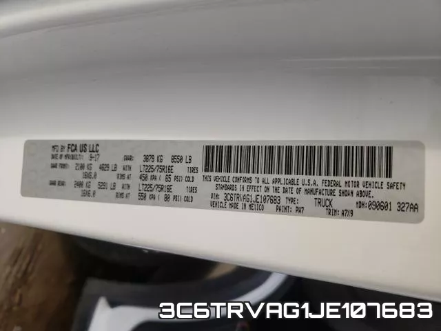 3C6TRVAG1JE107683