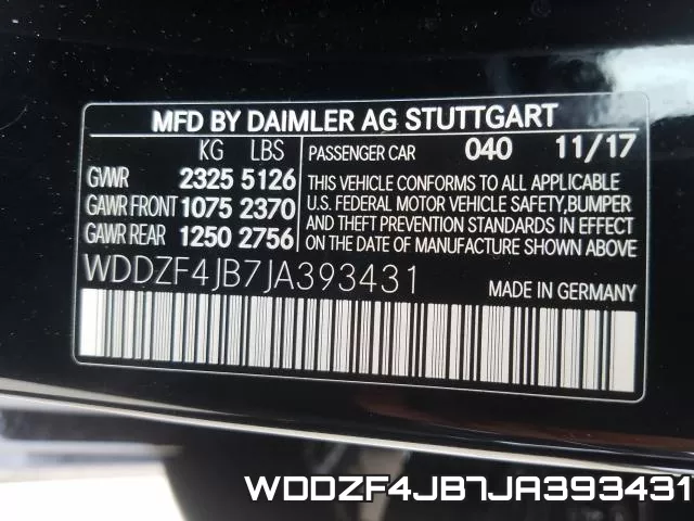 WDDZF4JB7JA393431