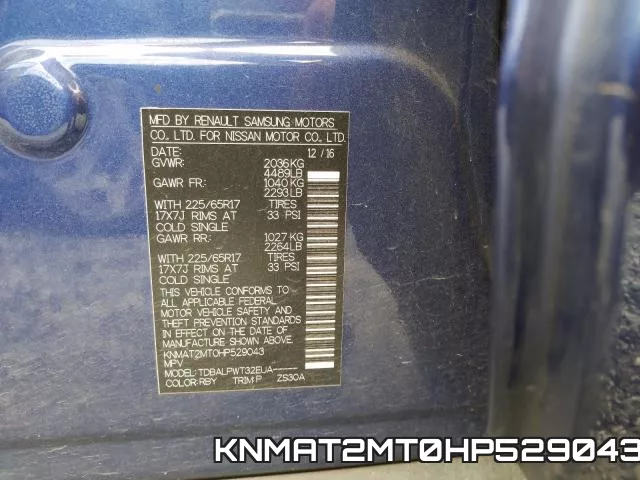 KNMAT2MT0HP529043