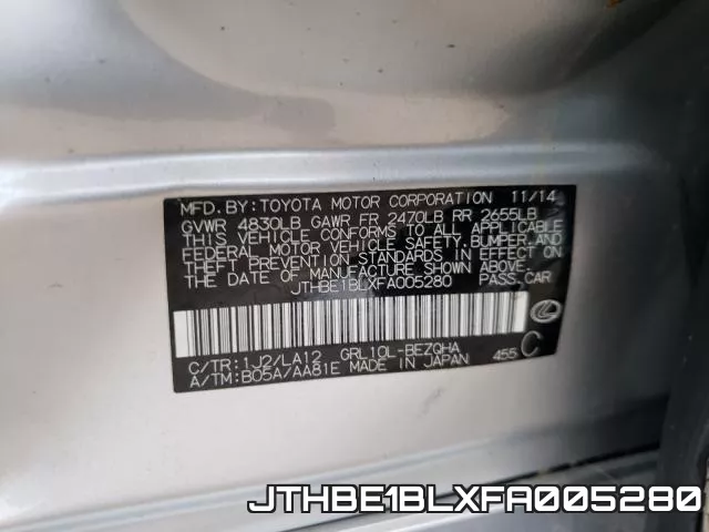 JTHBE1BLXFA005280
