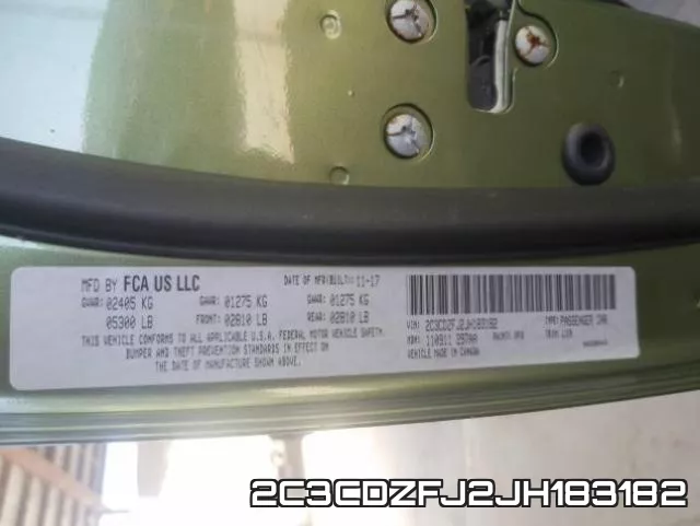 2C3CDZFJ2JH183182
