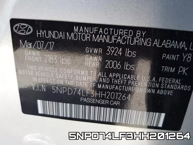 5NPD74LF3HH201264