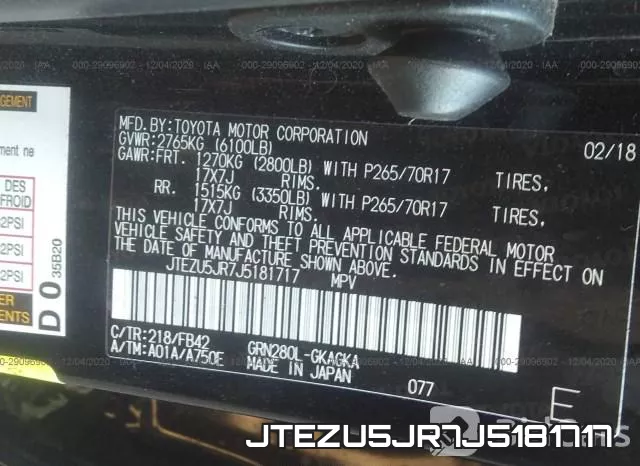 JTEZU5JR7J5181717