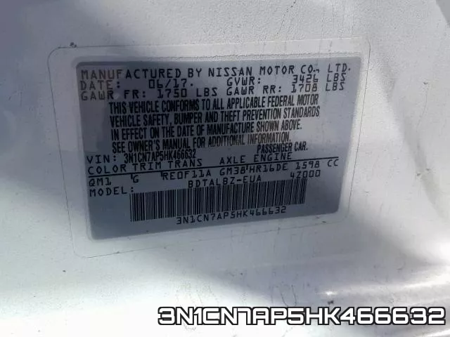 3N1CN7AP5HK466632