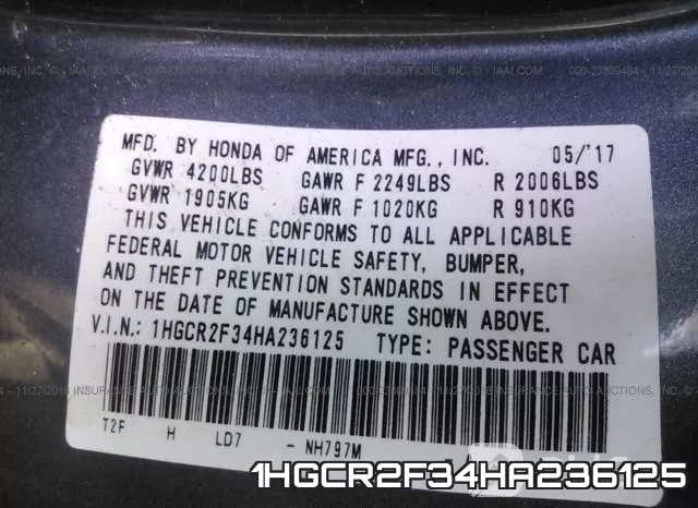 1HGCR2F34HA236125