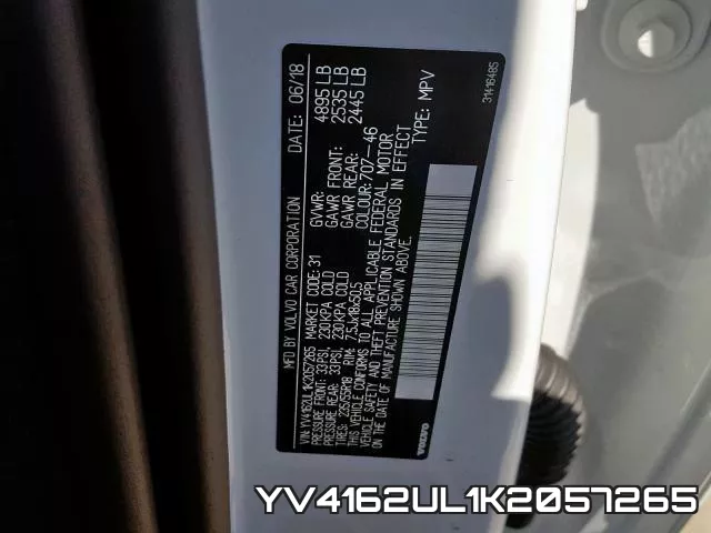 YV4162UL1K2057265