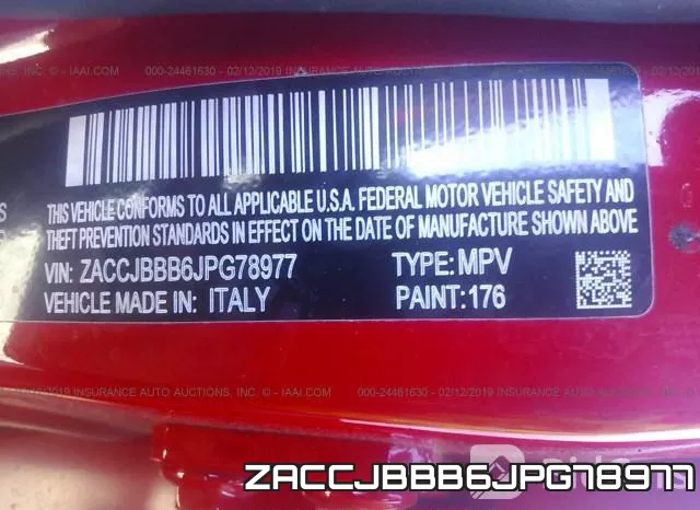 ZACCJBBB6JPG78977